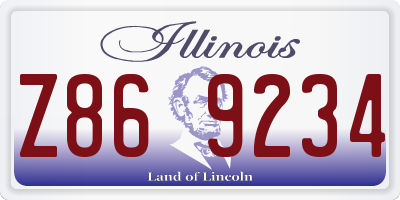 IL license plate Z869234