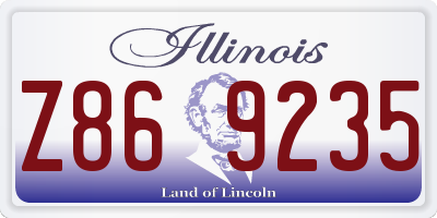 IL license plate Z869235