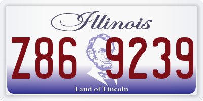 IL license plate Z869239