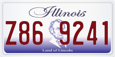 IL license plate Z869241