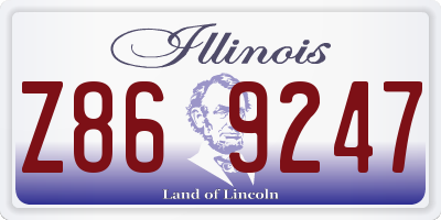IL license plate Z869247