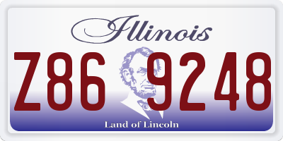 IL license plate Z869248