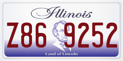 IL license plate Z869252