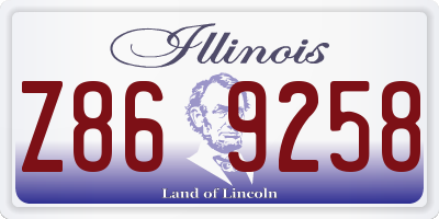 IL license plate Z869258