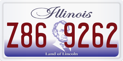IL license plate Z869262