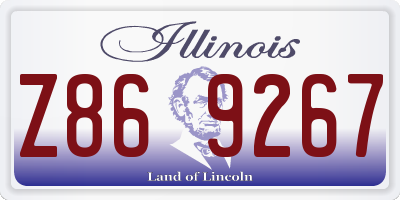 IL license plate Z869267