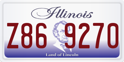 IL license plate Z869270