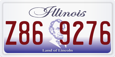 IL license plate Z869276