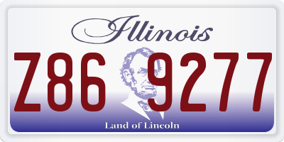 IL license plate Z869277