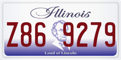 IL license plate Z869279