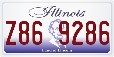 IL license plate Z869286