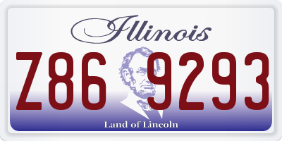 IL license plate Z869293