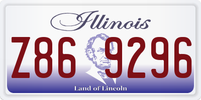 IL license plate Z869296