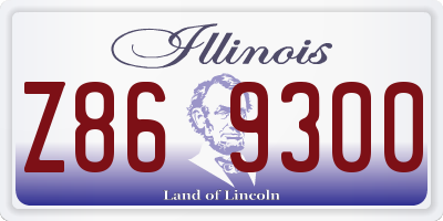 IL license plate Z869300