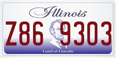 IL license plate Z869303