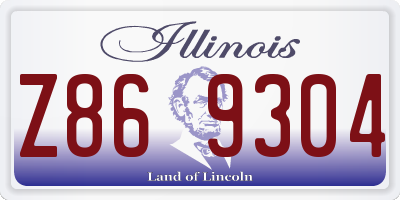 IL license plate Z869304