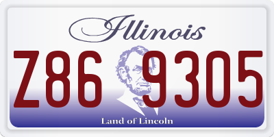 IL license plate Z869305