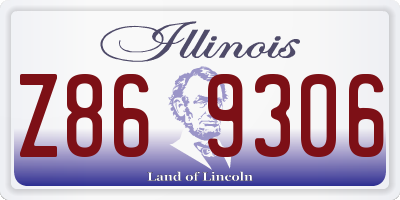 IL license plate Z869306