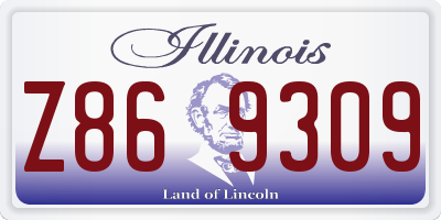 IL license plate Z869309