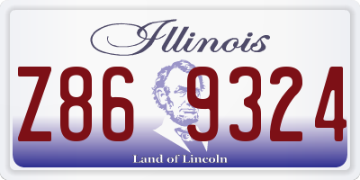 IL license plate Z869324