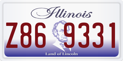 IL license plate Z869331