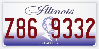 IL license plate Z869332