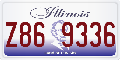 IL license plate Z869336