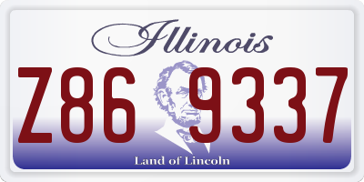 IL license plate Z869337