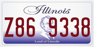 IL license plate Z869338