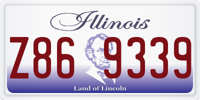 IL license plate Z869339