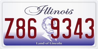 IL license plate Z869343
