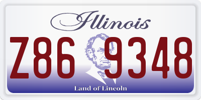 IL license plate Z869348
