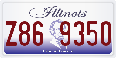 IL license plate Z869350