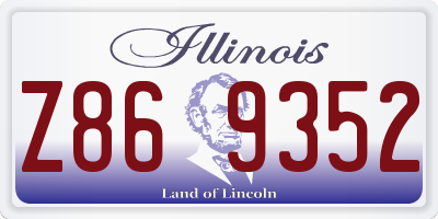 IL license plate Z869352