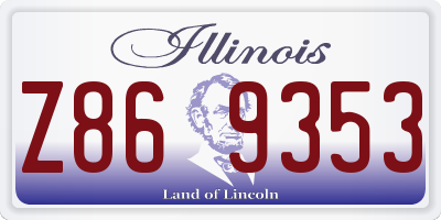 IL license plate Z869353