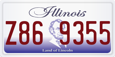 IL license plate Z869355