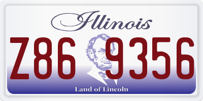 IL license plate Z869356