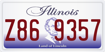 IL license plate Z869357