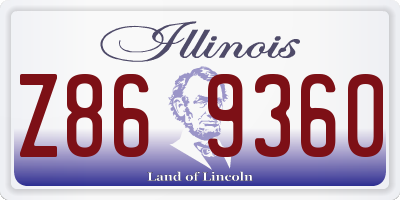 IL license plate Z869360