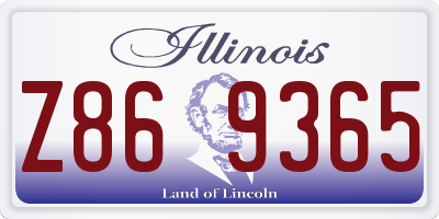 IL license plate Z869365