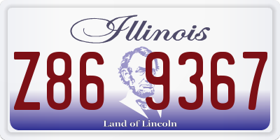 IL license plate Z869367