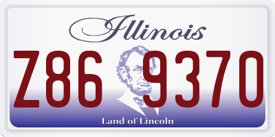 IL license plate Z869370