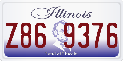 IL license plate Z869376