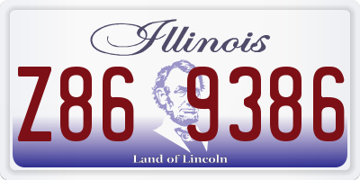 IL license plate Z869386