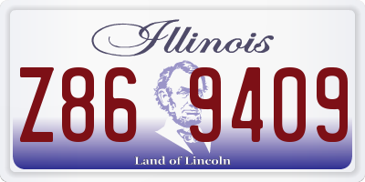 IL license plate Z869409