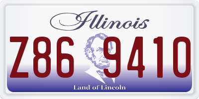 IL license plate Z869410