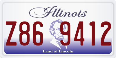IL license plate Z869412