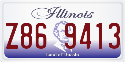 IL license plate Z869413