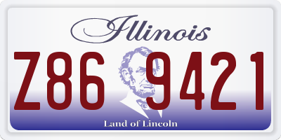 IL license plate Z869421