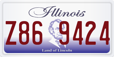 IL license plate Z869424